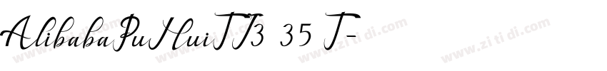 AlibabaPuHuiTI3 35 T字体转换